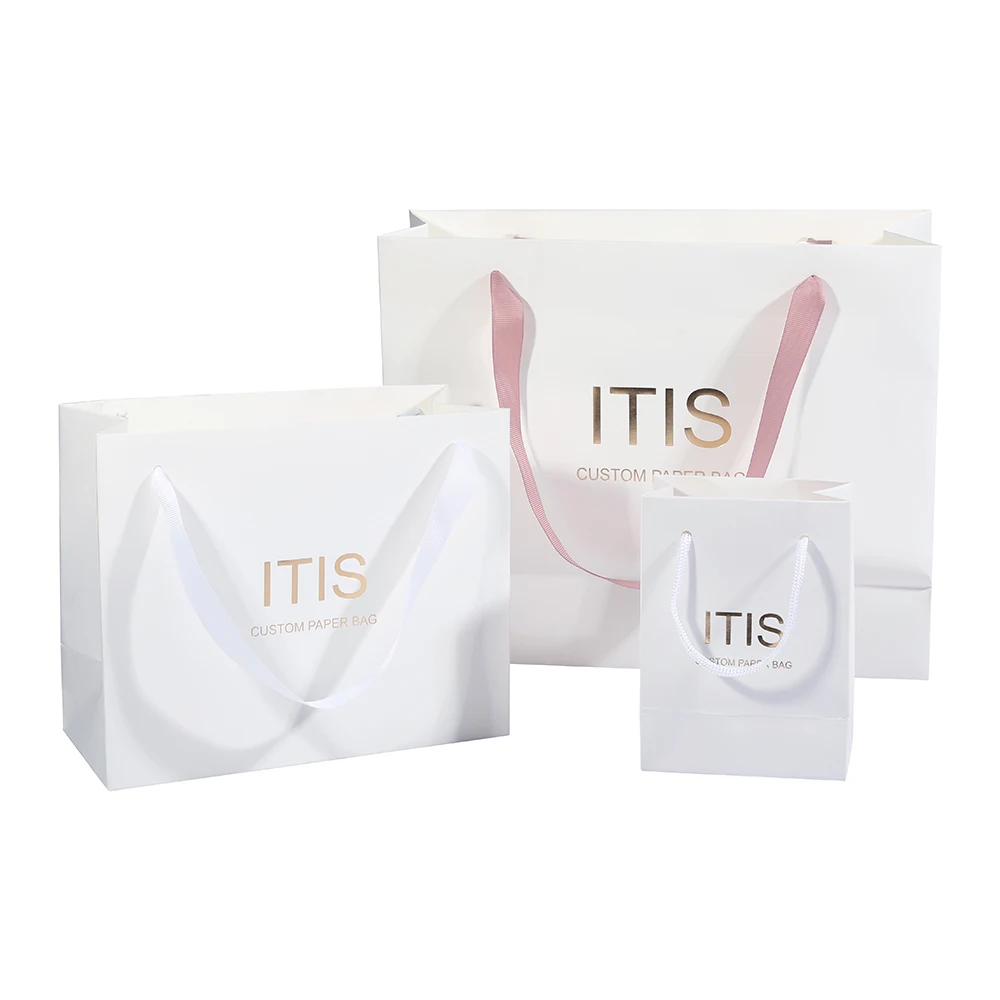 Wholesale printed promotional small white brown recycled craft gift brown kraft bread coffee square bottom paper packaging bags