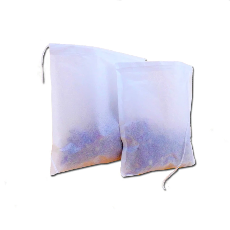 Tea Filter Bags, Disposable Paper Tea Bag with Drawstring Safe Strong Penetration Unbleached Paper for Loose Leaf Tea,Coffee