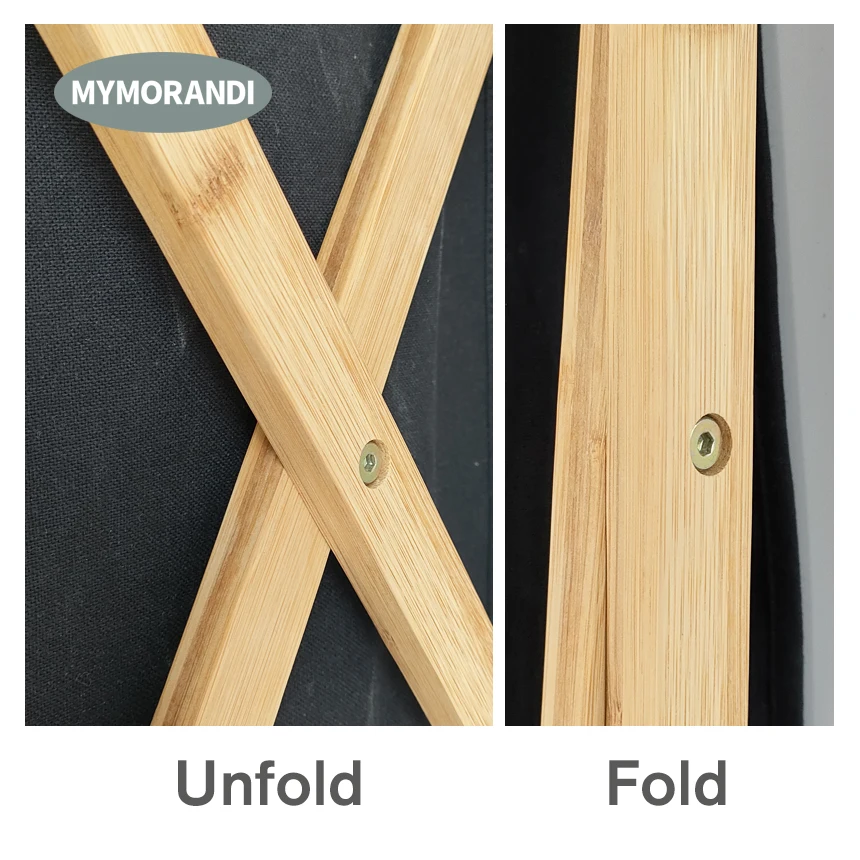 Wholesale 3 Section Foldable Bamboo Laundry Basket Sorter Laundry Hamper Dirty Clothes Bag for Big Toys