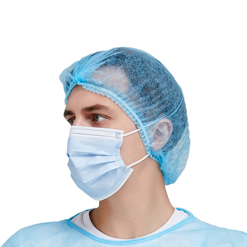 Mdma Approved Medical Hair cover medical non woven disposable head clip cap