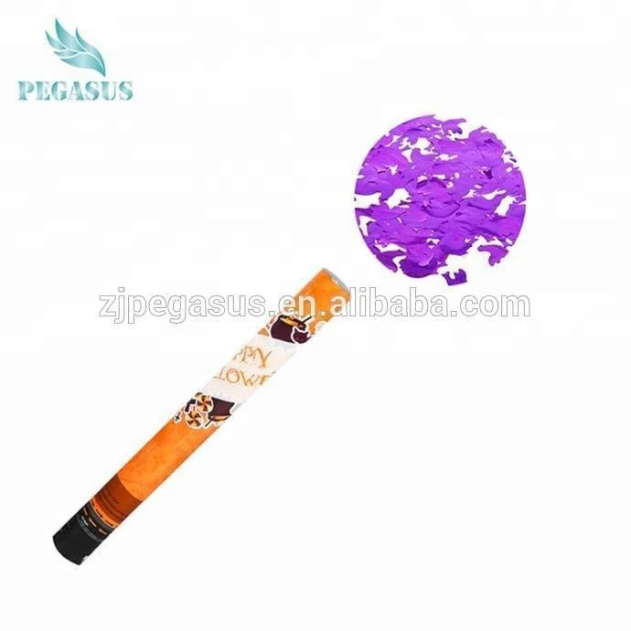 Custom Party popper for wedding Plastic Paper Compressed Air long-cylinder disposable  good quality and new design