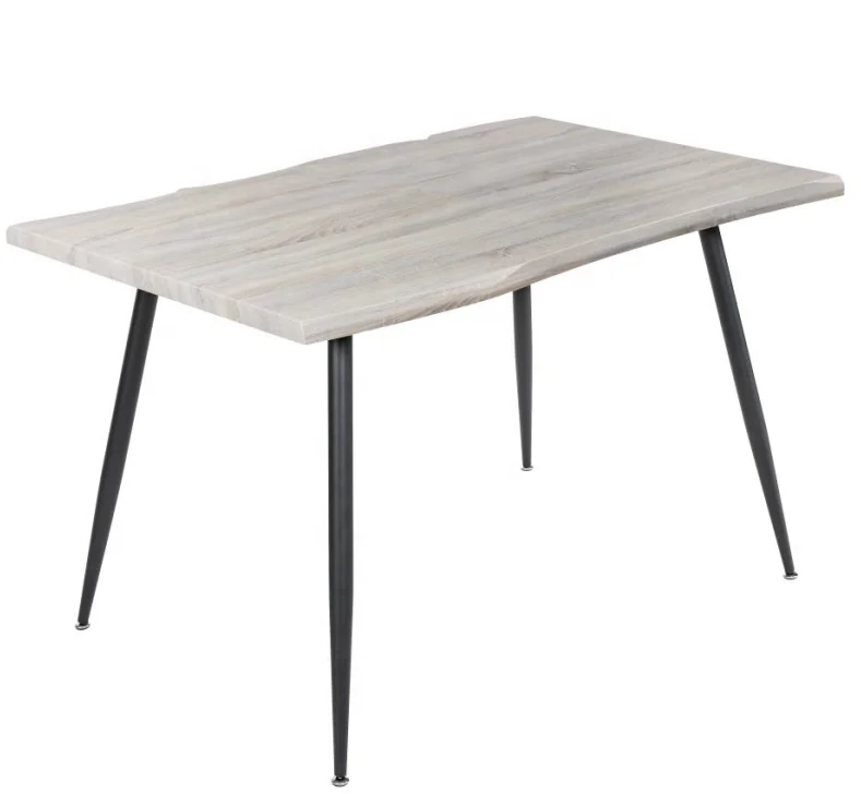 Traditional Top Quality and Good Price Home Furniture Rectangular Dining Table Modern MDF With Paper And Metal  Dining Tables