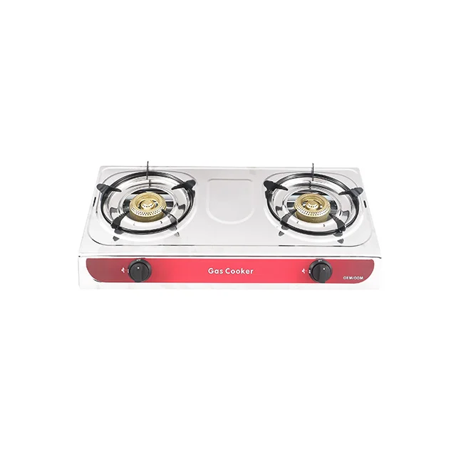 Lighter kitchen 2021 mini 2 burner stove cheap factory direct sales stainless steel only range small gas cooker commercial