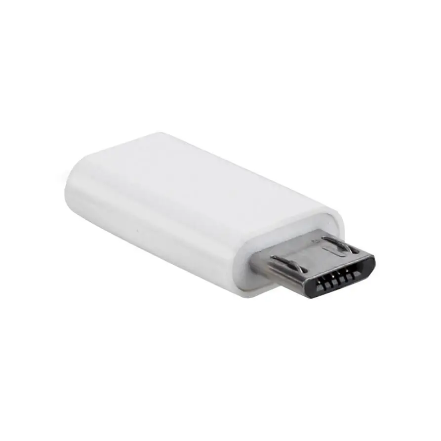 Black/White Micro usb 5pin male to USB Type C female data charge with otg function adapter