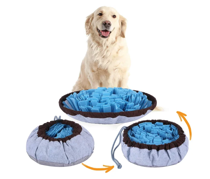 Dog sniffing pad soft pet nose work smell snot licking pad training feeding blanket dog play mat educational toy