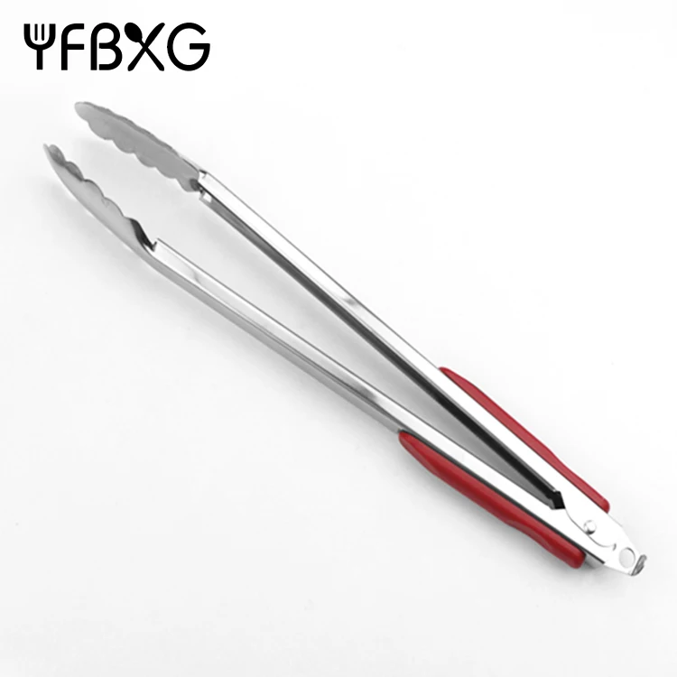 Custom Food Clip Tong Utensils Stainless Steel 3pcs BBQ Kitchen Tongs Set Tongs For Cooking