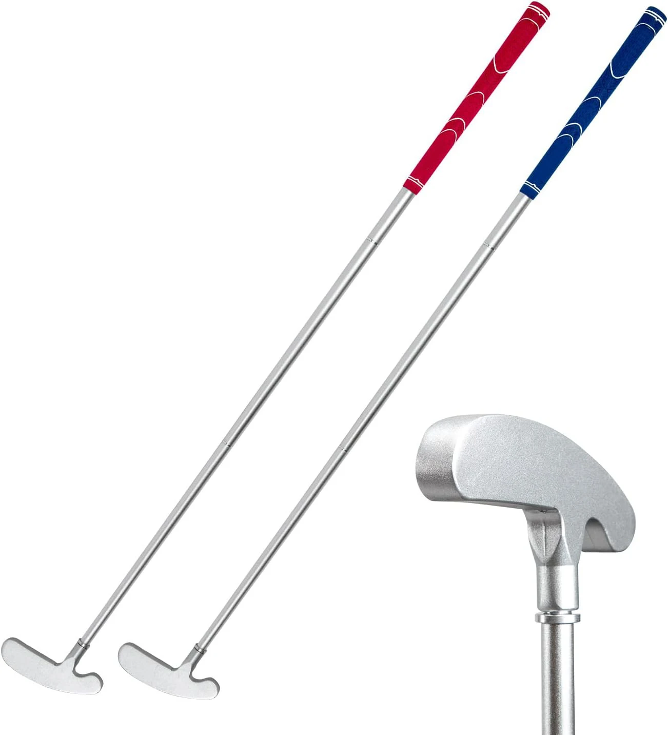 Junior Mini Golf Club Double-Sided Telescopic Stick Practice Putter L Flex Graphite Steel Stretchable for Kids