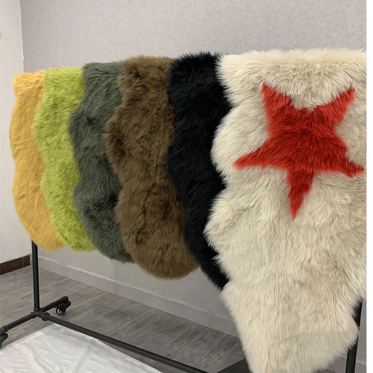 
Shaggy faux fur seat rugs carpet long pile 