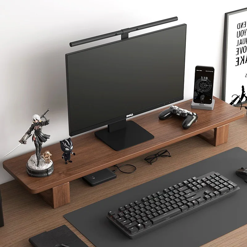 Storage Double Monitor Laptop Stand Adjustable Riser Desk Computer Monitor stand desk Tv Shelf Riser