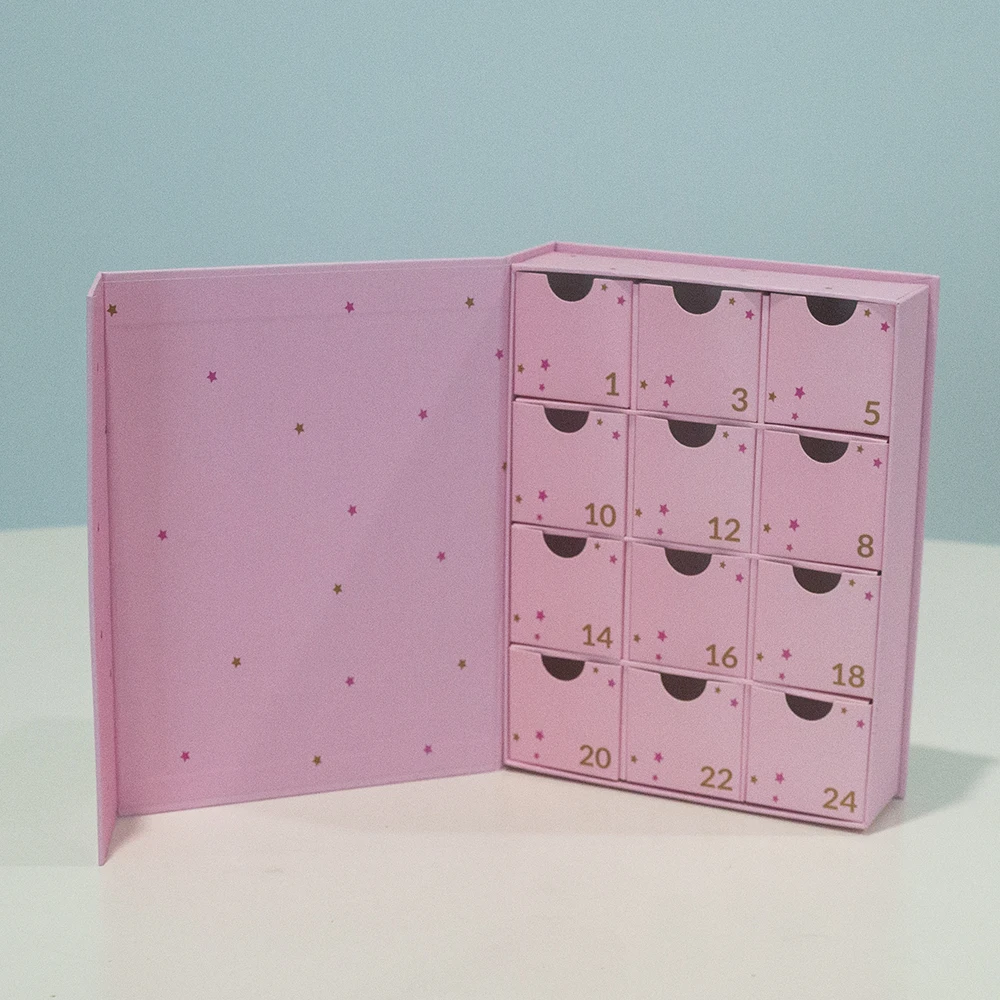 12 Advent Calendar 24 Days Advent Calendar Cosmetic Packaging Magnet Customized Advent Calendar
