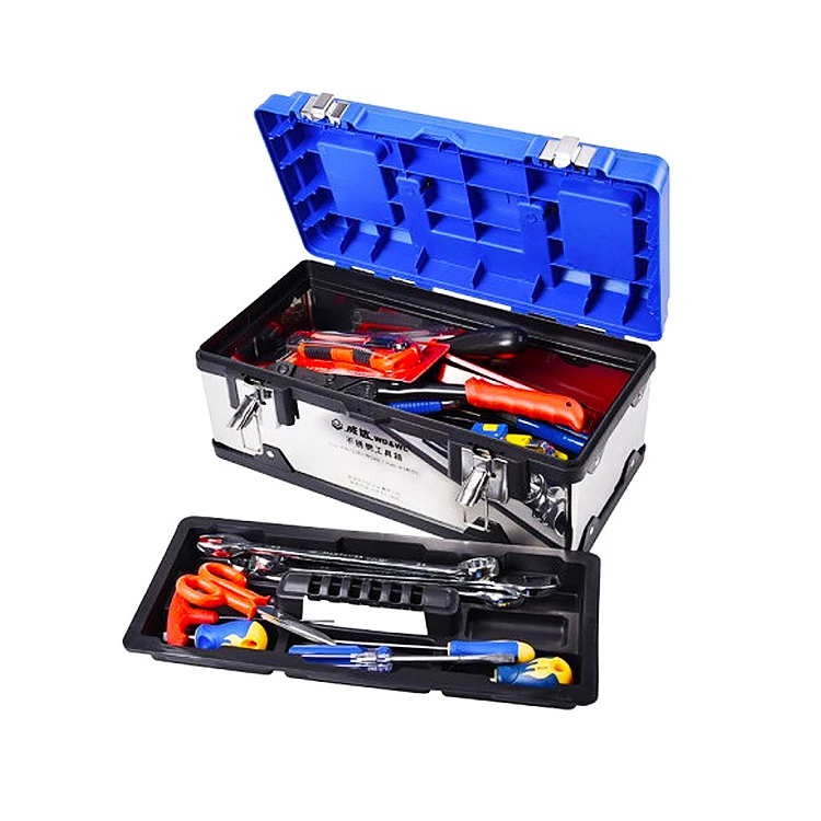 
2021 hot sale w08155 folding storage case tools Easy to use stacking tool box storage 