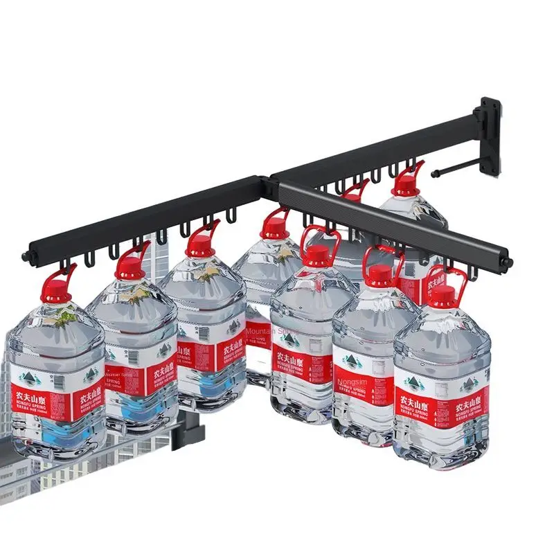 Складная настенная Выдвижная телескопическая сушилка для одежды из нержавеющей стали для балкона