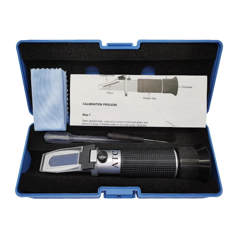0-20% Milk Concentration Refractometer For Milk Tester Measure Total Milk Protein Solution 0.2% Hydrometer Detector Precision