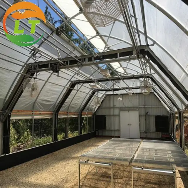 agricultural cheap plastic film blackout light deprivation tunnel green house Qualified greenhouse for plant nursery