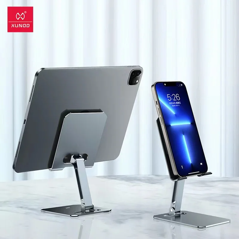 Xundd Tablet Stand For iPad Pro Holder Adjustable Fold Desk Phone Holder For Xiaomi Samsung Realme Pad Soporte Tablet