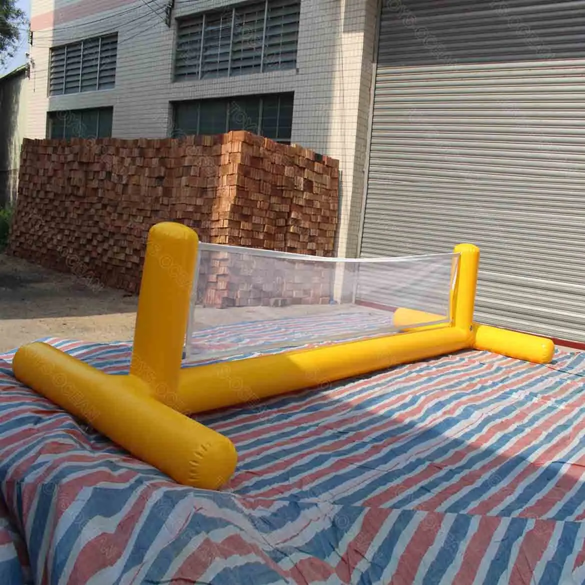 Custom Swimming Pool Inflatable Volleyball Court Water Game Float