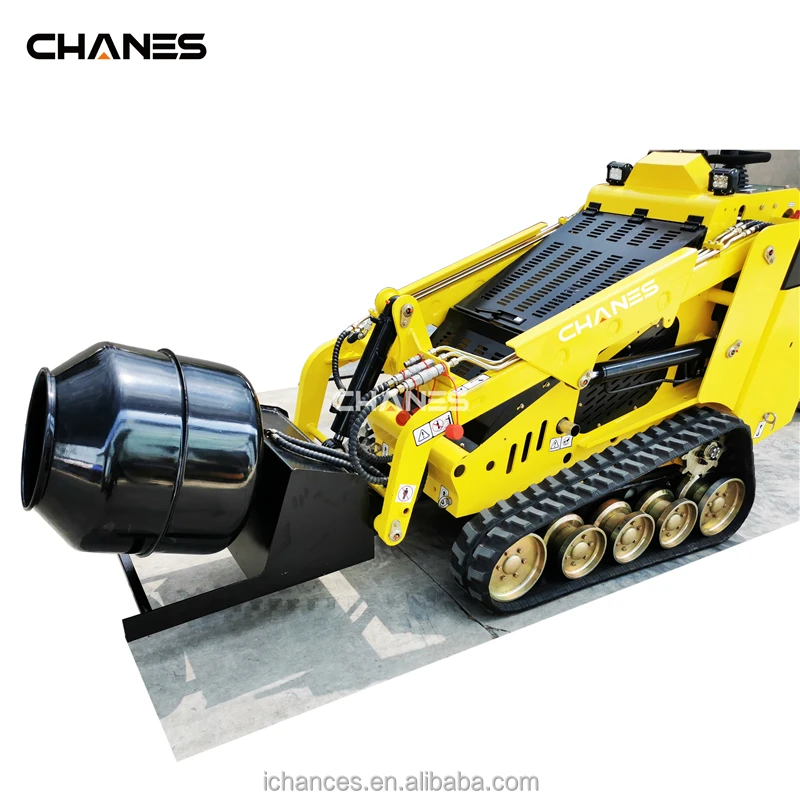Concrete mixer portable concrete mixer machine attachments mini skid steer loader  mixer concrete  for sale