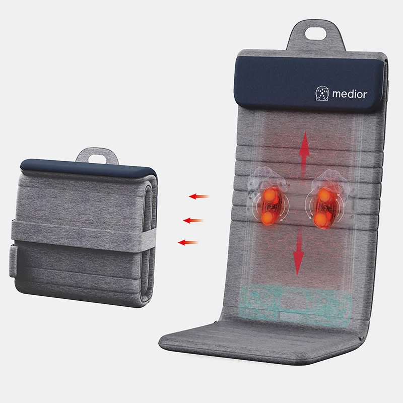 Full Body Massaging Cushion Neck Waist Massage Cushion With Heater size Small body that can be folded  Full body massage cushion