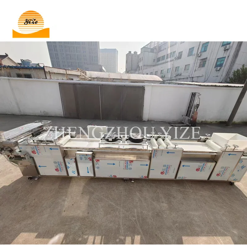 Food Machinery Nougat Production Line Snack Automatic Chakima Peanut Candy Cereal Bar Maker Peanut Brittle Machine