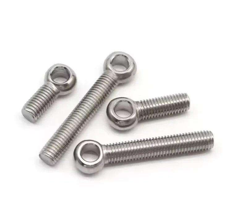High Quality Din 444 M10 M12 round Eye Bolt 16mm stainless Steel with Plain Finish Hex Head Bolts