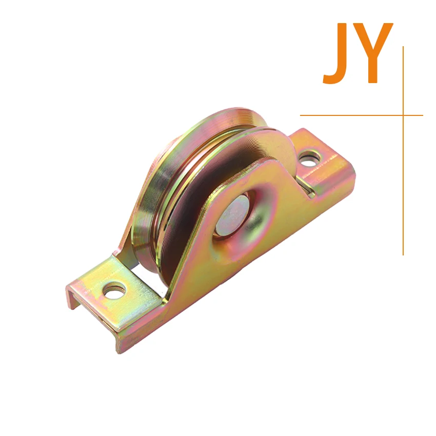 Single Bearing Guide Lead Block Caster Wheel Pulley with U/Y/V Groove with Separated Bracket for Industrial Equipment