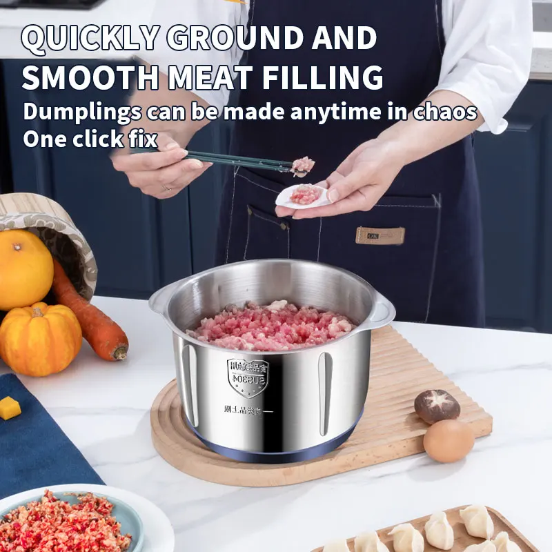 Liters Fufu Pounding Yam Machine Pounder Meat Blender 5L Mini Electric Slicer Meat Grinder Machine