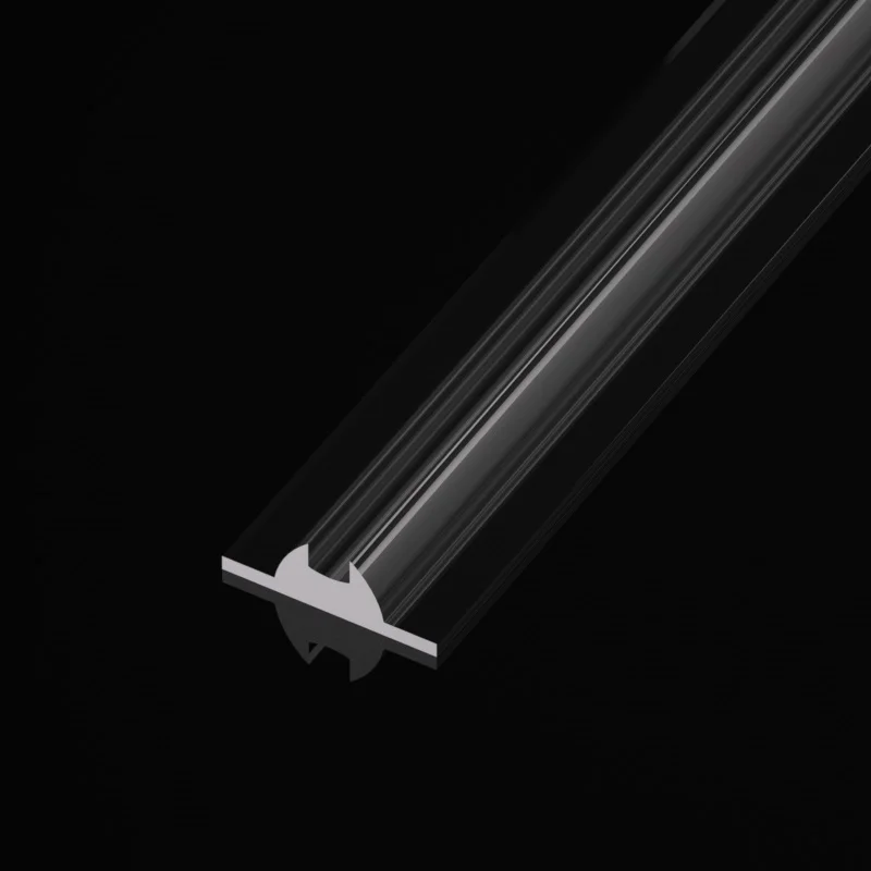 Custom Plastic Extrusion Optical Clear Transparent Led Linear Light Lens 30 Width 90 beam angle Strip Light lens For Lighting