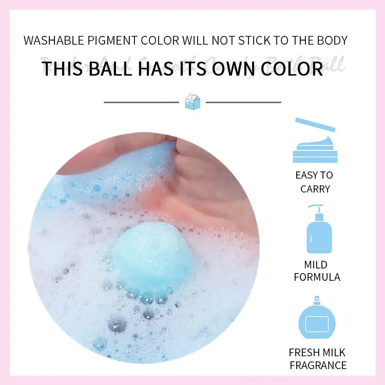 ZOO.SON OEM private label milk pragrance gentle cleansing moisturizing skin care body wash ball bath salt