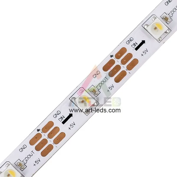 High Quality Pixel Smd5050 Rgb Rgbw Led Light Strip Sk6812 Ws2812b 60led Black Pcb Led Flexible Strip