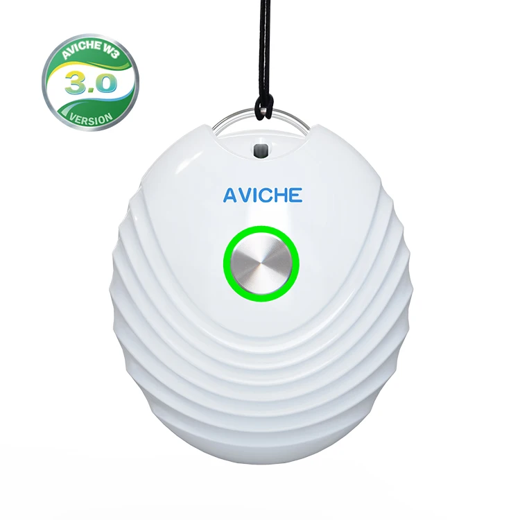 Mini rechargeable outdoor portable air freshener negative ion wearable air purifier necklace