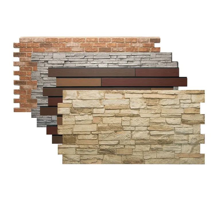 Natural Cement Wall Cladding Blue Quartzite Stone Panel