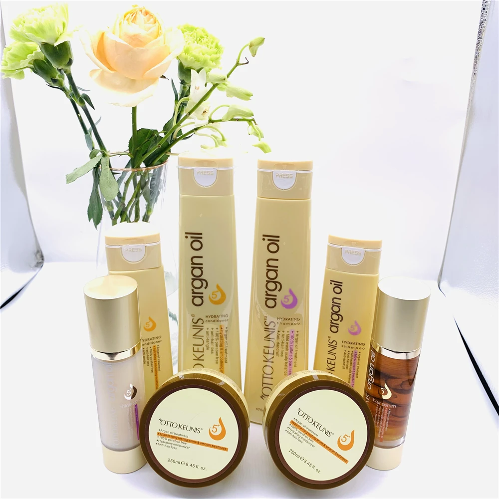 Wholesale OTTO KEUNIS Sulfate Free Argan Oil Hydrating Hair Shampoo And Conditioner Set for Wigs