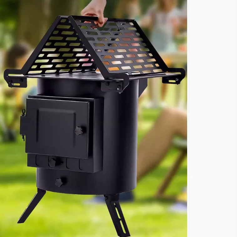 2023 Novel Design Small Indoor Cast Iron Wood Burning Stove Wood Cook Stove With Oven china manufacturer