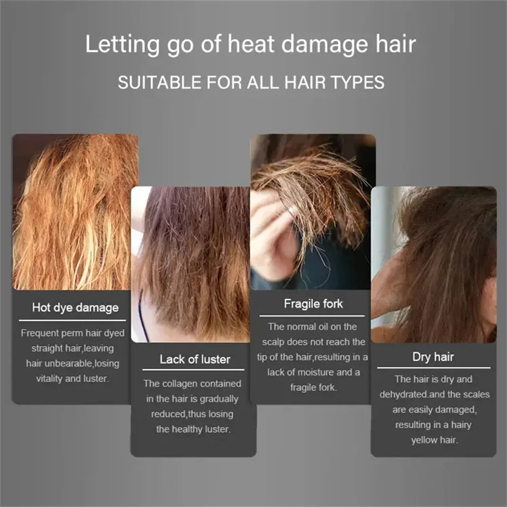 Private Label 200ml Heat Protectant Spray Nourishing Shine Mist Anti-frizz Conditioning Hair Spray Heat Protector Spray