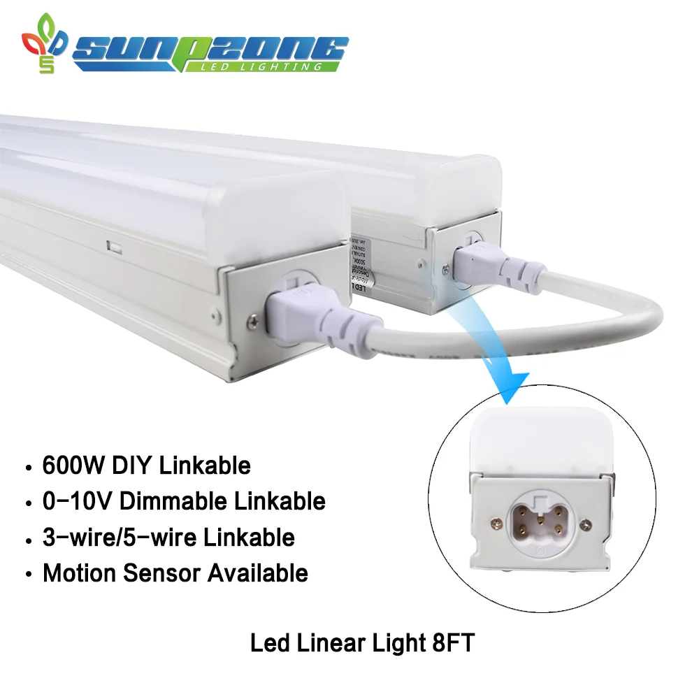Commercial led batten lights 38w industrial workshop 4ft linear strip garage Linear