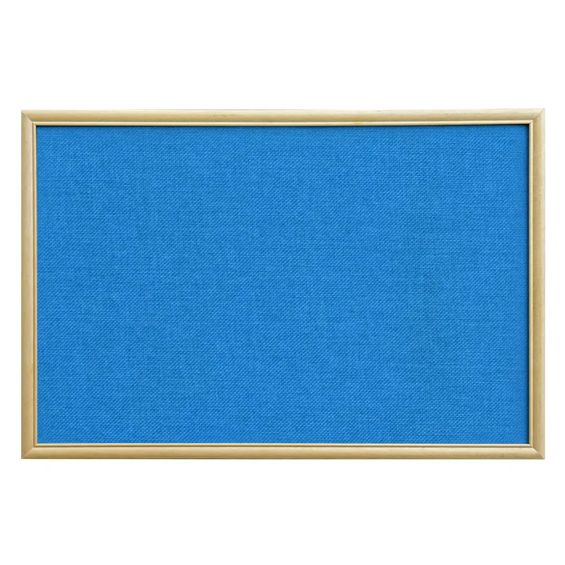 Wholesale  Splicing Cork Board Photo Wall Wooden Frame Color Matching Cloth Message Board Color Background Wall Cork Board