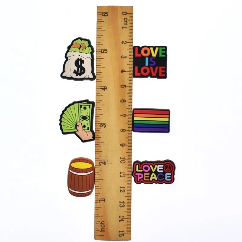 wholesale rubber croc charms McDonald pvc shoe charms for croc