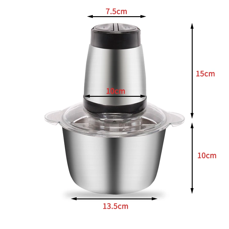 Home Use kitchen Small Portable Double Speed 2L Meat Grinder Vegetable Cutter Meat Mixer Grinder And Sausage Maker