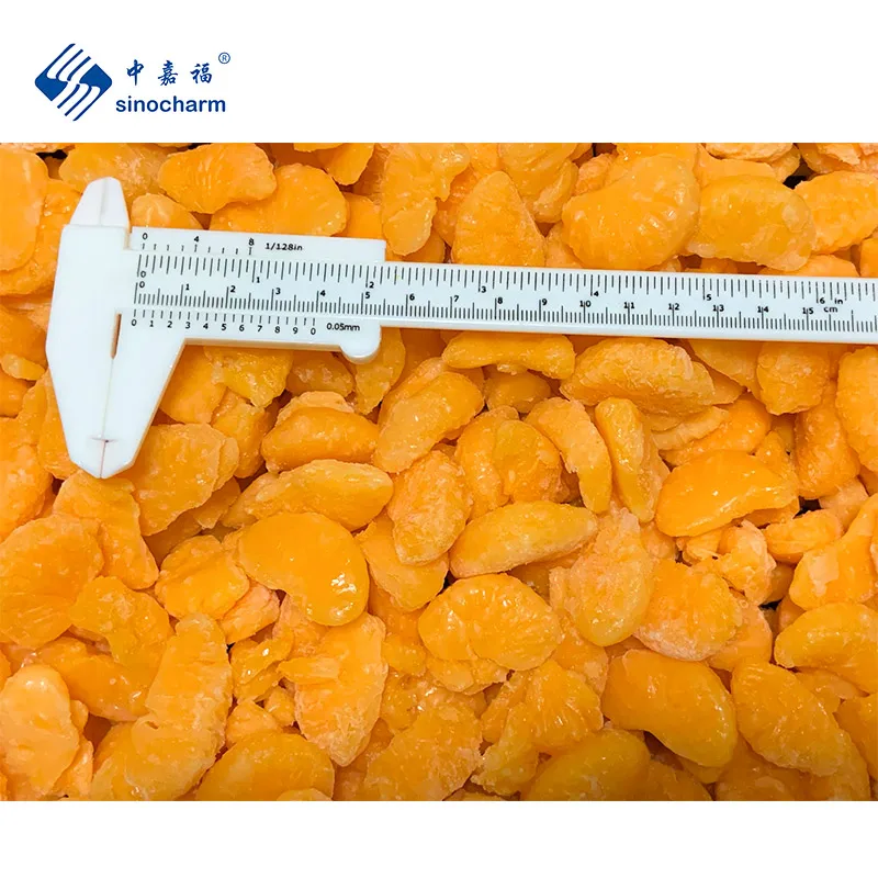 Sinocharm замороженные фрукты оптовая цена мандарин оранжевый сегмент L3-5cm весь IQF