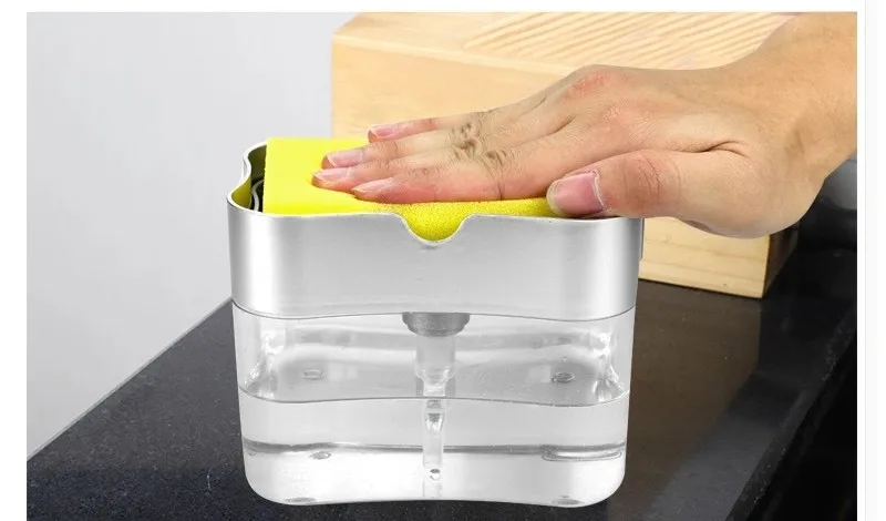 Hot sale shower sponge soap dispenser hand liquid soap dispensers dish foam soap dispenser for kitchen/Bathroom sink