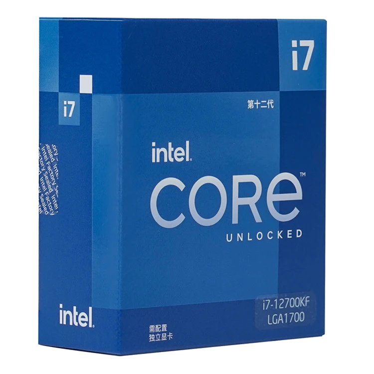 Intel Core i7-12700KF/12700K настольный процессор 12 ядер до 5 0 ГГц разблокированный LGA1700 i7