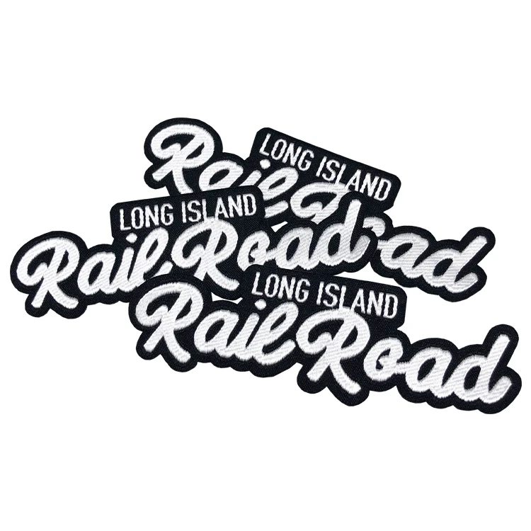 Woven Patches Brand Logo Woven Letter Patches Woven Iron Patch Heat Press on Clothes