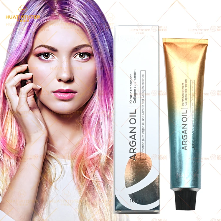 Huati Sifuli Naveen Hair Color Cream Hair Dye For Professional Salon Private Label Fast Semi-Permanent Hair Color Cream