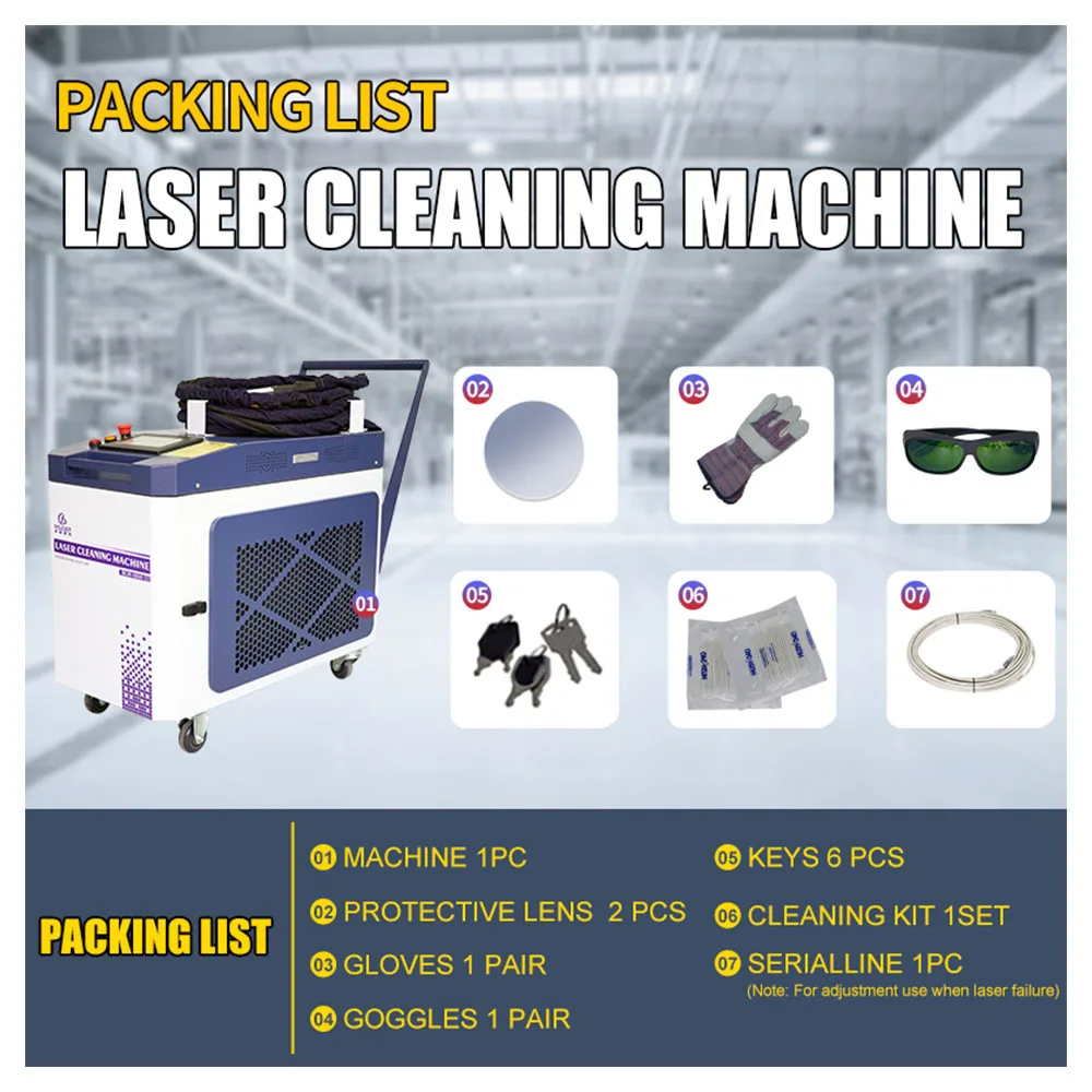 cabinet aircooled 1000w mopa fiber anilox laser cleaning gun machine lcm 300 cabenat
