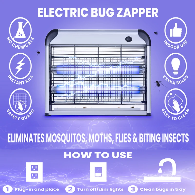 Indoor Pest Control Product Bug Zapper Portable Led Night Uv Light Home Use Small Mini Usb Plug In Mosquito Insect Killing Lamp