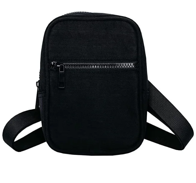 Wholesale Dropshipping Polyester Small Black Mono Cross Body Bag fashion waterproof chest bag men Crossbody Sling Bag Men Crossb