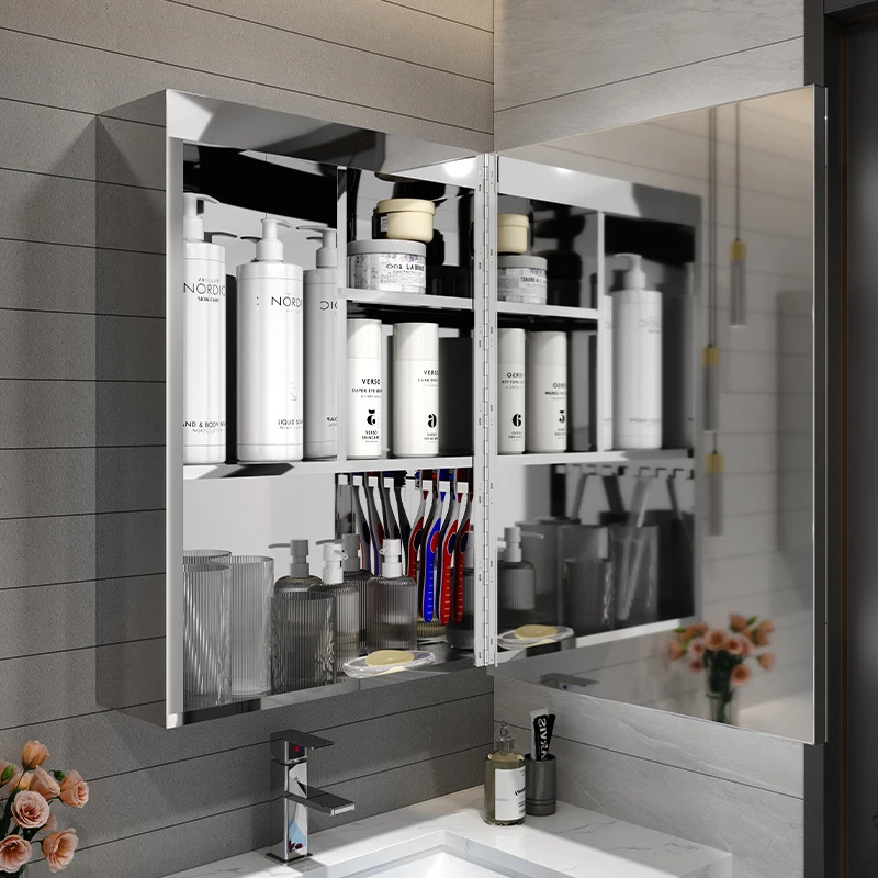 2436/4836 Led Smart Led Mirror Tv Bathroom Cabinet Tall Medicine Cabinet With Mirror Led