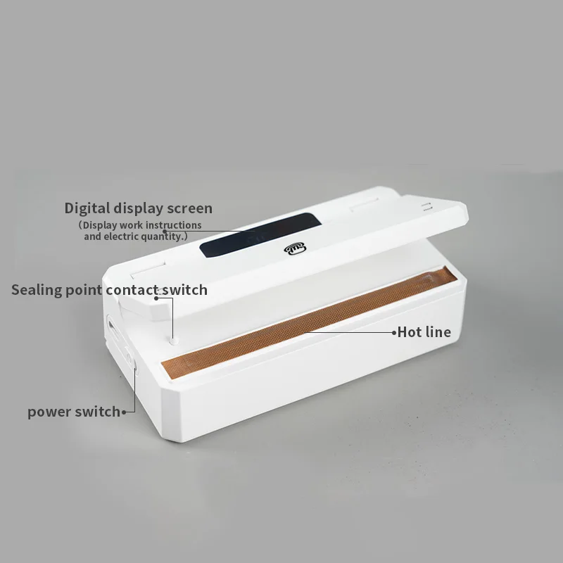 Wholesale Customized Logo Mushroom Food Manual Chip Bag Sealer PBAT Portable Machine Coffee Plastic Mini Bag Sealer