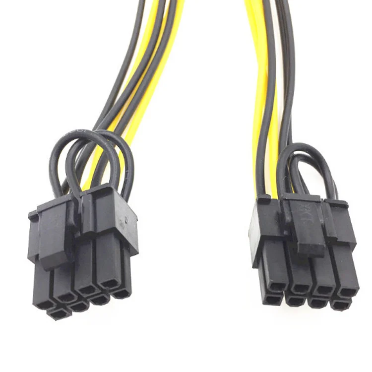 6 Pin PCI-e To 8 Pin (6+2) PCI-e (Male To Male) GPU Power Cable For Graphic Cards HP Server Breakout Board
