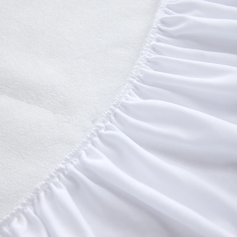 Premium Bamboo Terry Fitted Style Mattress Cover Waterproof Double Mattress Protector